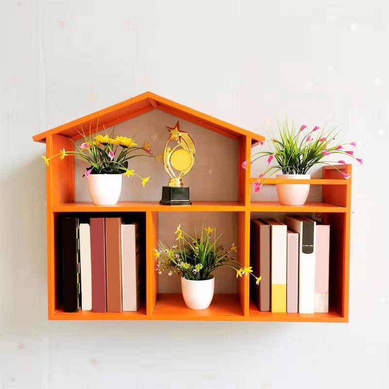Libreria montata a parete di ferro scandinavo libreria orizzontale, 31,5 "l x 7,9" w x 21,7 "h