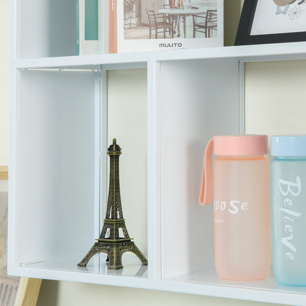 Libreria montata a parete di ferro scandinavo libreria orizzontale, 31,5 "l x 7,9" w x 21,7 "h