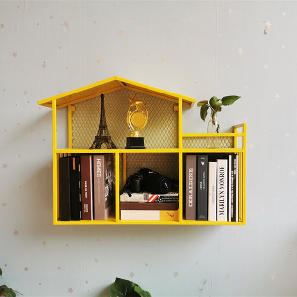 Libreria montata a parete di ferro scandinavo libreria orizzontale, 31,5 "l x 7,9" w x 21,7 "h