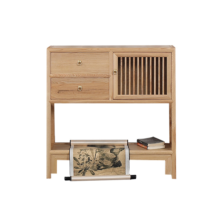 Libreria naturale in legno solido libreria in stile scandinavo per ufficio a casa