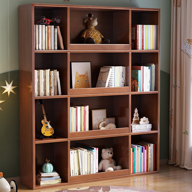 Libreria in stile scandinavo in legno solido libreria chiusa per l'home office