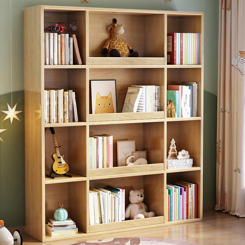Libreria in stile scandinavo in legno solido libreria chiusa per l'home office