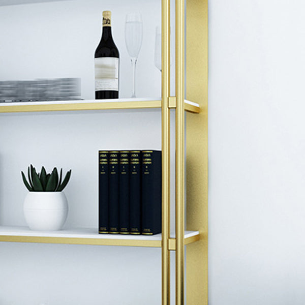 Libreria in stile glam libreria aperta oro per l'ufficio e la sala da studio