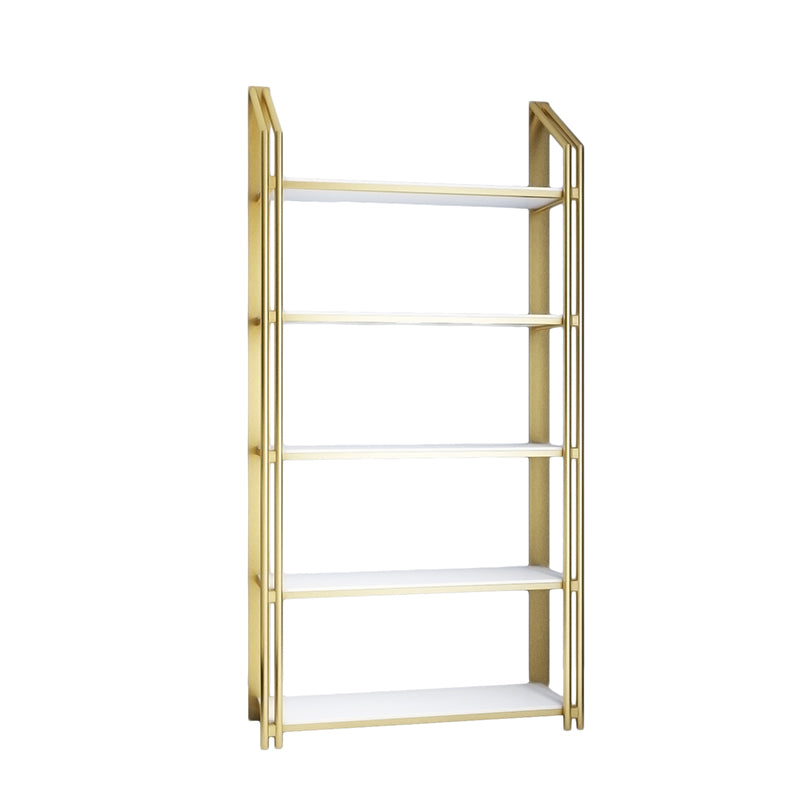 Libreria in stile glam libreria aperta oro per l'ufficio e la sala da studio