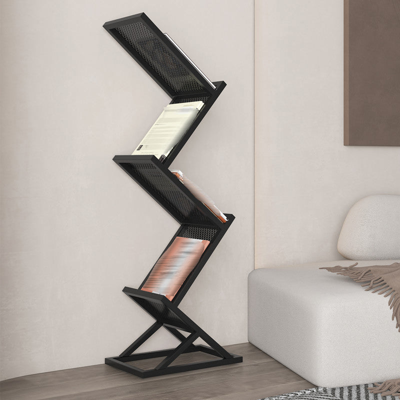 Modernes Metall Etagere Buchhandel Eisen vertikaler Bücherregal, 15,7 "L x 9,8" W x 45,7 "H
