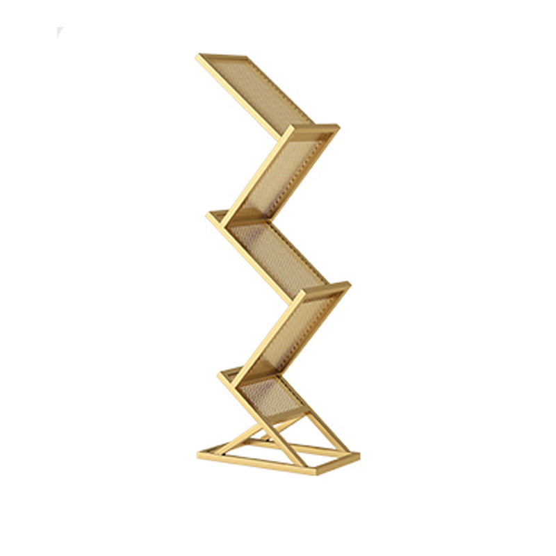 Modernes Metall Etagere Buchhandel Eisen vertikaler Bücherregal, 15,7 "L x 9,8" W x 45,7 "H