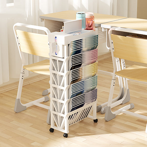 Plastik geschlossener Rücken geometrischer Bücherregal zeitgenössisches Bücherregal für Klassenzimmer