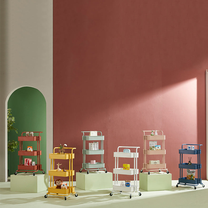 Stahl zeitgenössischer vertikaler Bücherregal mit Caster Wheels Bücherregal, 17,7 "L x 15" W x 32,3 "H