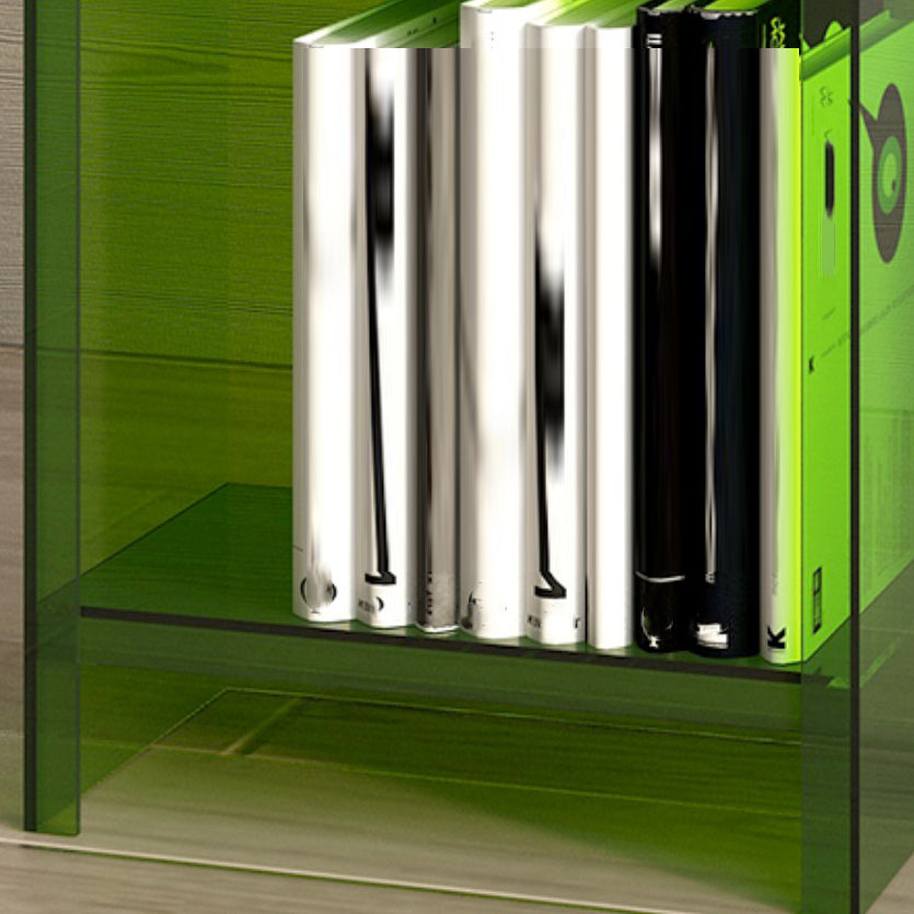 9.84"W Bookshelf Closed Back Acrylic Glam Style Bookcase for Office and Study Room