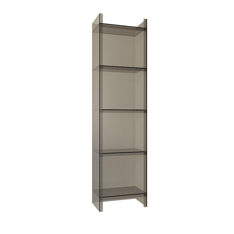 9.84"W Bookshelf Closed Back Acrylic Glam Style Bookcase for Office and Study Room