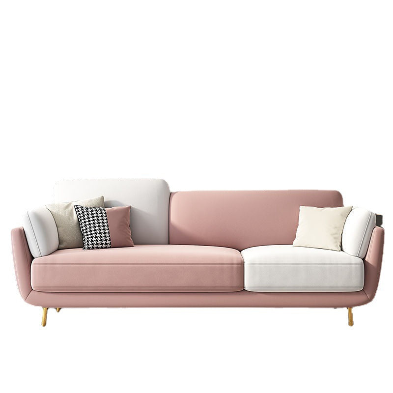 Polish Finish Sofa Flared Arm Sofa for Living Room and Bonus Room