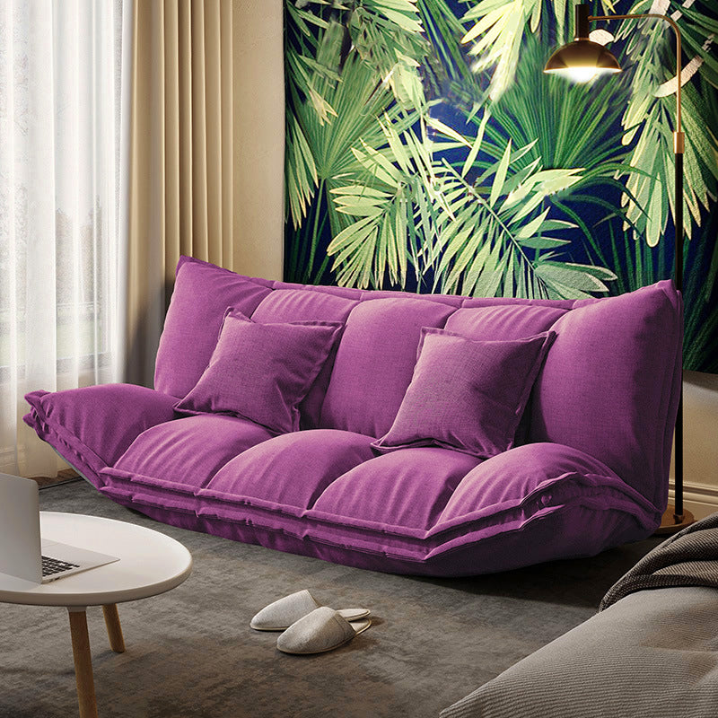 Contemporary Tight Back Convertible Sleeper Sofa Fabric Armless Sofa