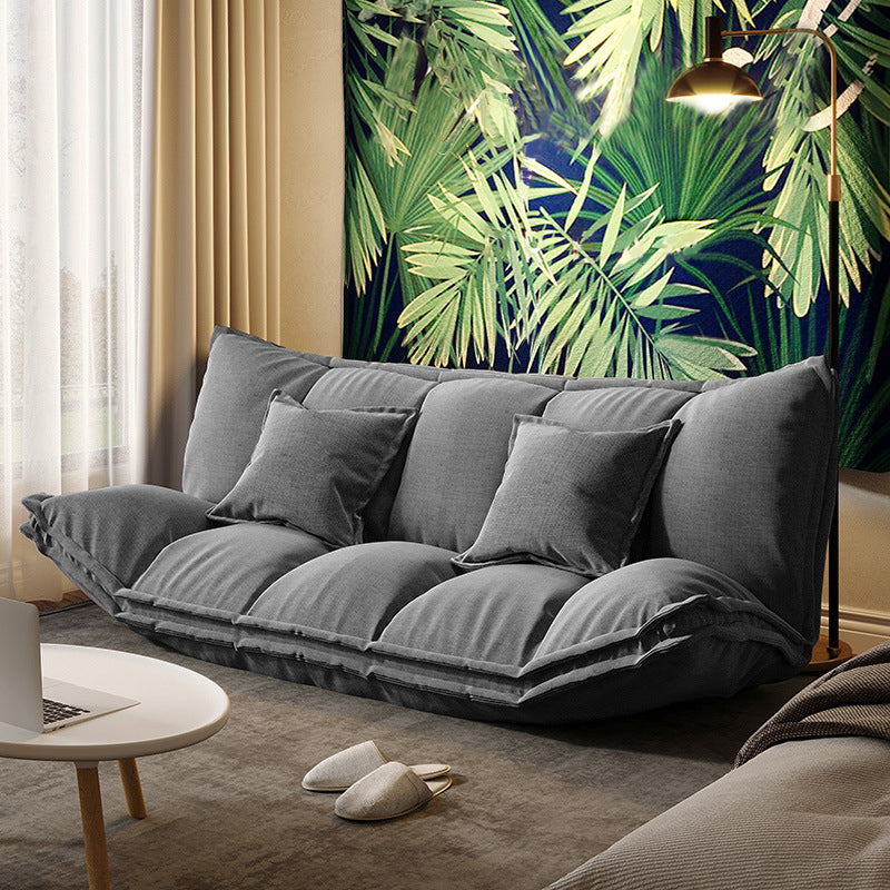 Contemporary Tight Back Convertible Sleeper Sofa Fabric Armless Sofa