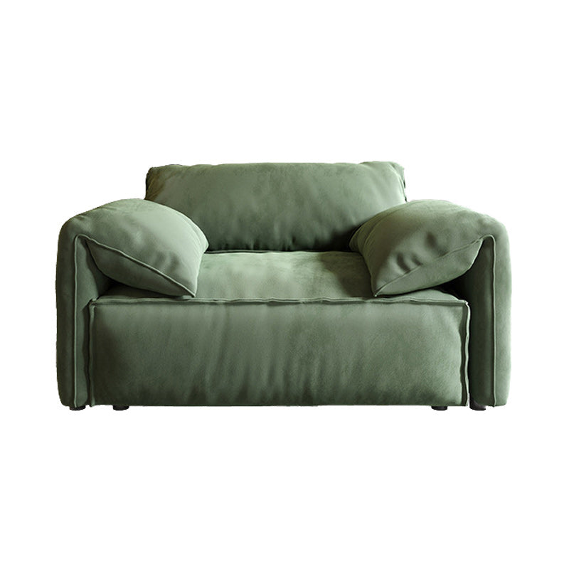 Tissu salon Pillow Top Arm Coussins standard Settee Green