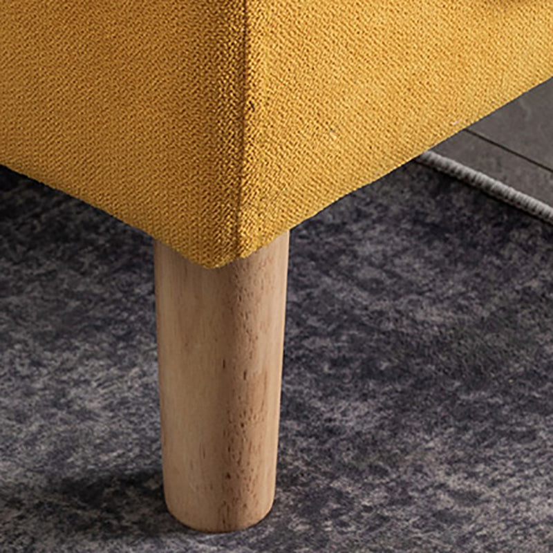 22.83" H Velvet Square Arm Modern Sofa with Tight Back slipcovered Sofa