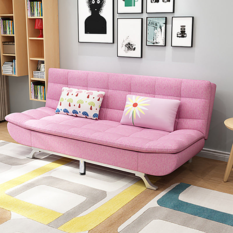 Armless Convertible Sofa with Biscuit Back Foldable Sofa for Living Room,Apartment