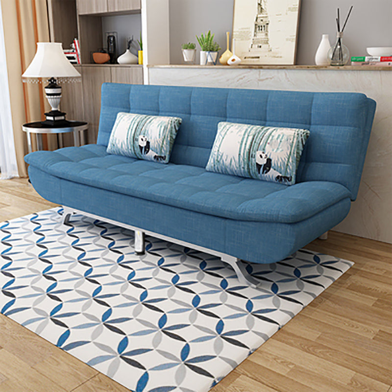 Armless Convertible Sofa with Biscuit Back Foldable Sofa for Living Room,Apartment