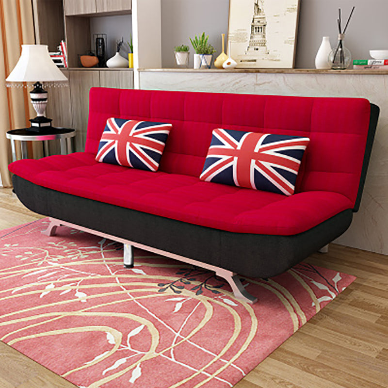 Armless Convertible Sofa with Biscuit Back Foldable Sofa for Living Room,Apartment