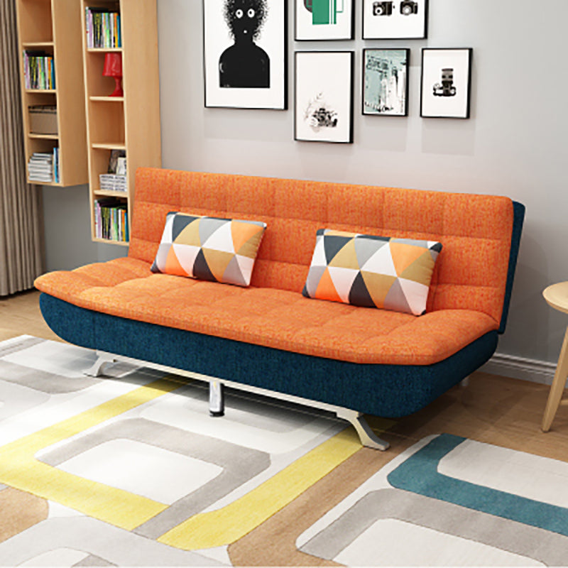 Armless Convertible Sofa with Biscuit Back Foldable Sofa for Living Room,Apartment