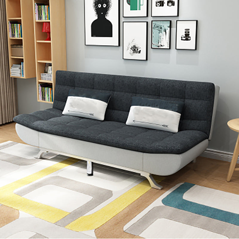 Armless Convertible Sofa with Biscuit Back Foldable Sofa for Living Room,Apartment