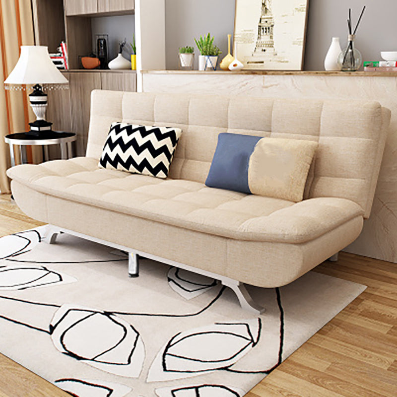 Armless Convertible Sofa with Biscuit Back Foldable Sofa for Living Room,Apartment