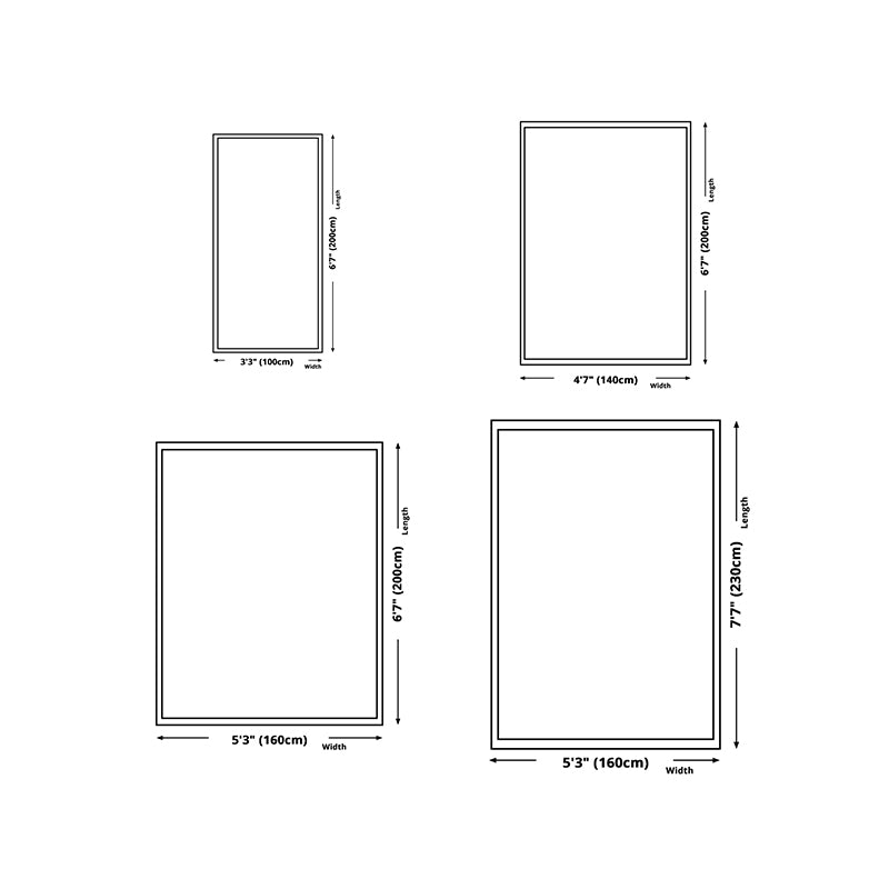 Light Purple Check Pattern Rug Polyester Modern Rug Washable Rug for Living Room