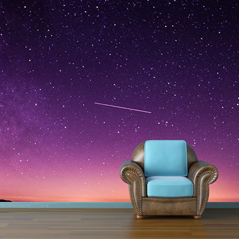 Modern Style Wall Mural Wallpaper Beautiful Galaxy Bedroom Wall Mural