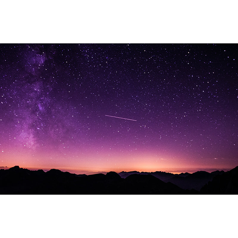 Modern Style Wall Mural Wallpaper Beautiful Galaxy Bedroom Wall Mural