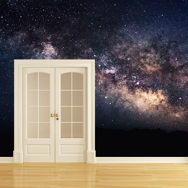Washable Stain Resistant Wall Mural Wallpaper Beautiful Galaxy Sitting Room Wall Mural