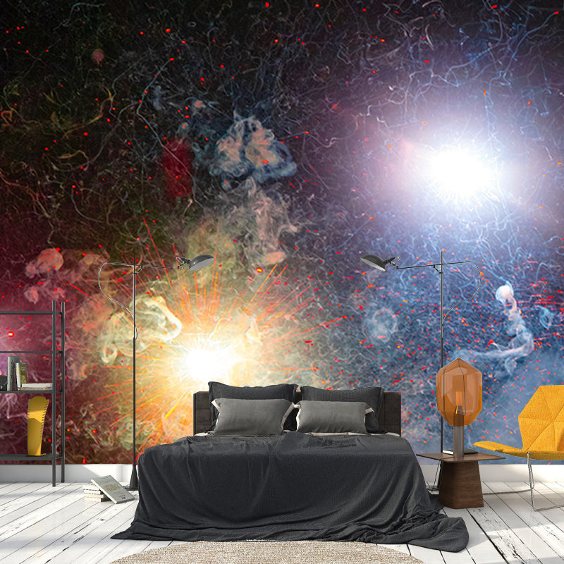 Photography Stain Resistant Mural Wallpaper Beautiful Galaxy Living Room Wall Mural
