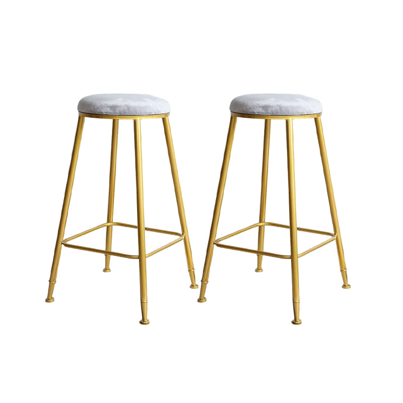 Nordic Design Stackable Backless Barstools for Home Upholstered Bar Stools