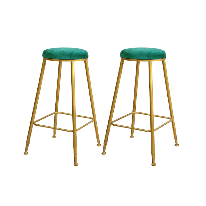 Nordic Design Stackable Backless Barstools for Home Upholstered Bar Stools