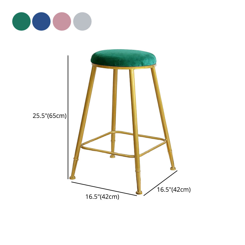 Nordic Design Stackable Backless Barstools for Home Upholstered Bar Stools