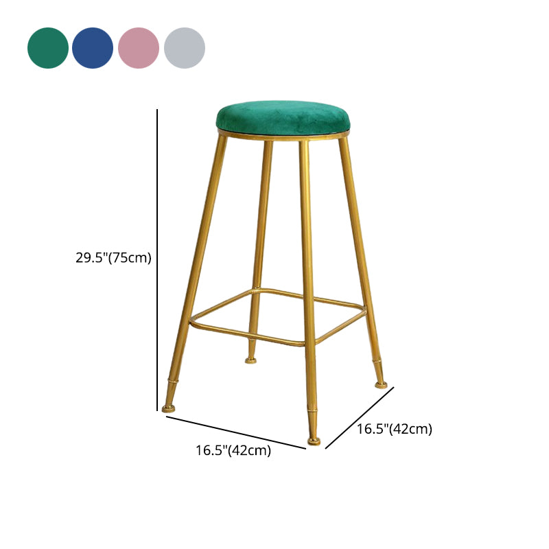 Nordic Design Stackable Backless Barstools for Home Upholstered Bar Stools