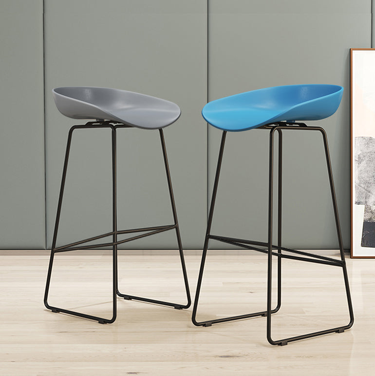 Modern Style Acrylic Counter Barstools for Home Bucket Low Back Stools