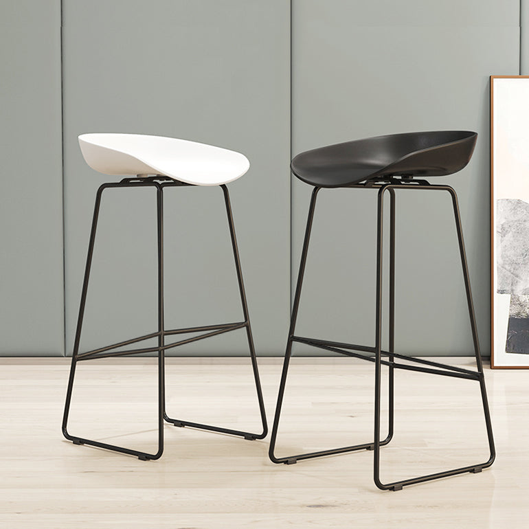 Modern Style Acrylic Counter Barstools for Home Bucket Low Back Stools