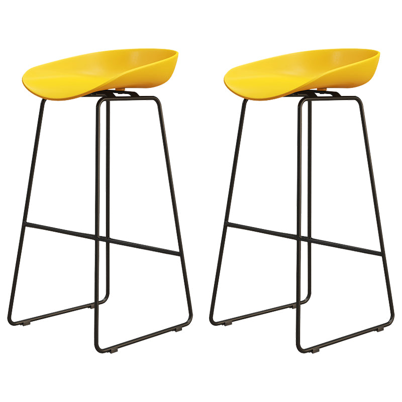 Modern Style Acrylic Counter Barstools for Home Bucket Low Back Stools