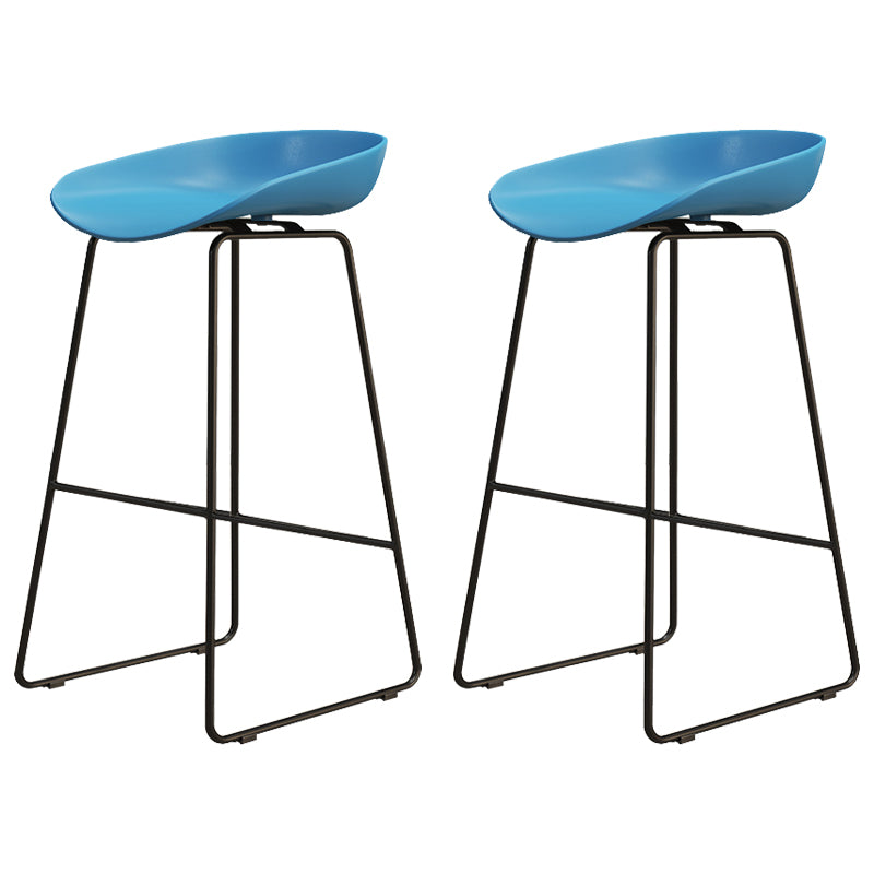 Modern Style Acrylic Counter Barstools for Home Bucket Low Back Stools