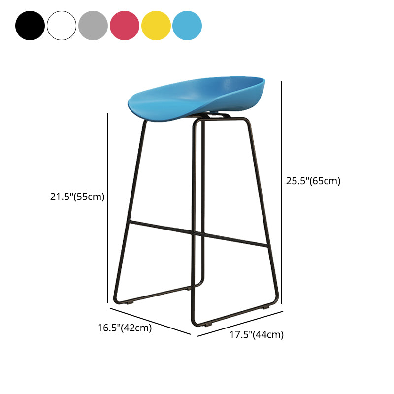 Modern Style Acrylic Counter Barstools for Home Bucket Low Back Stools