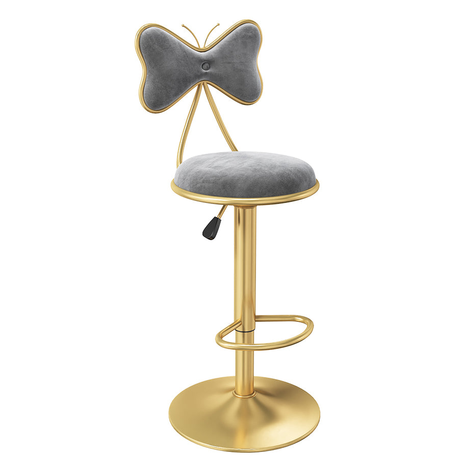 Scandinavian Style Adjustable Height Stools for Home Upholstered Bar Stools