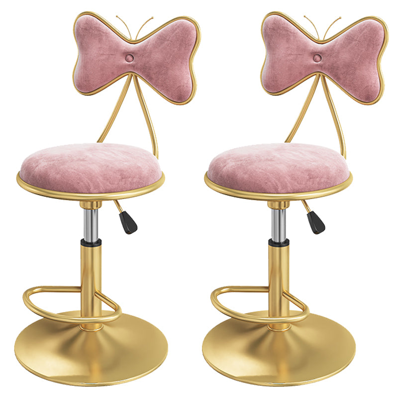 Scandinavian Style Adjustable Height Stools for Home Upholstered Bar Stools