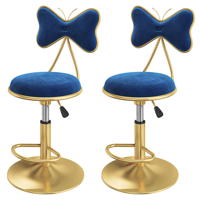 Scandinavian Style Adjustable Height Stools for Home Upholstered Bar Stools