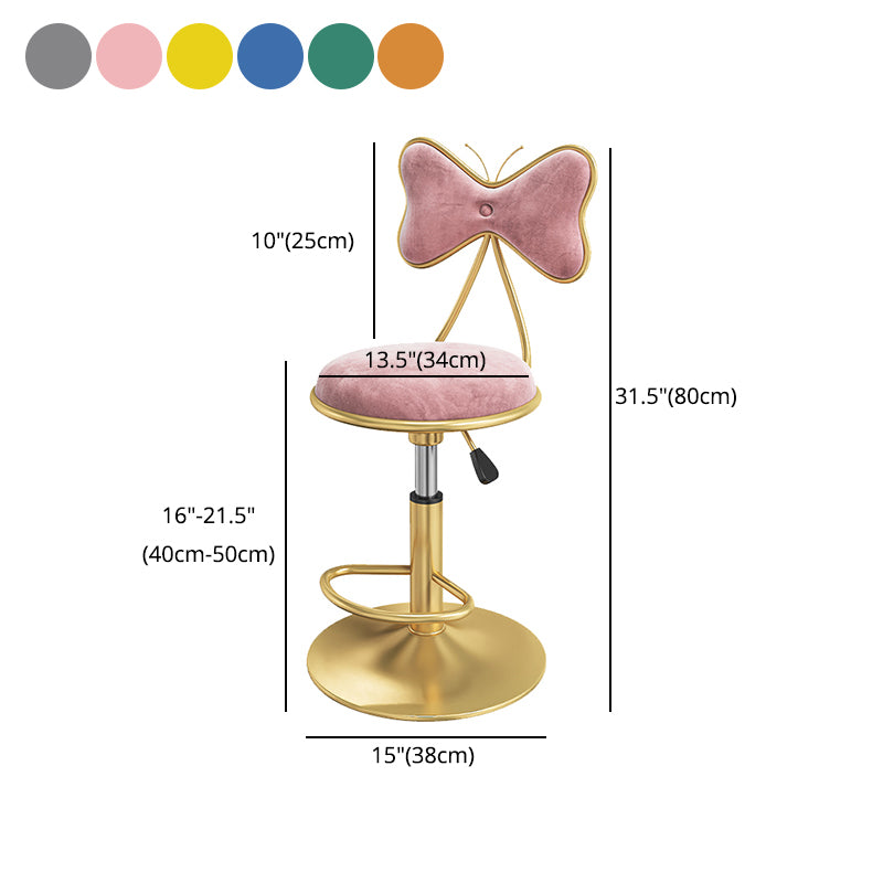 Scandinavian Style Adjustable Height Stools for Home Upholstered Bar Stools