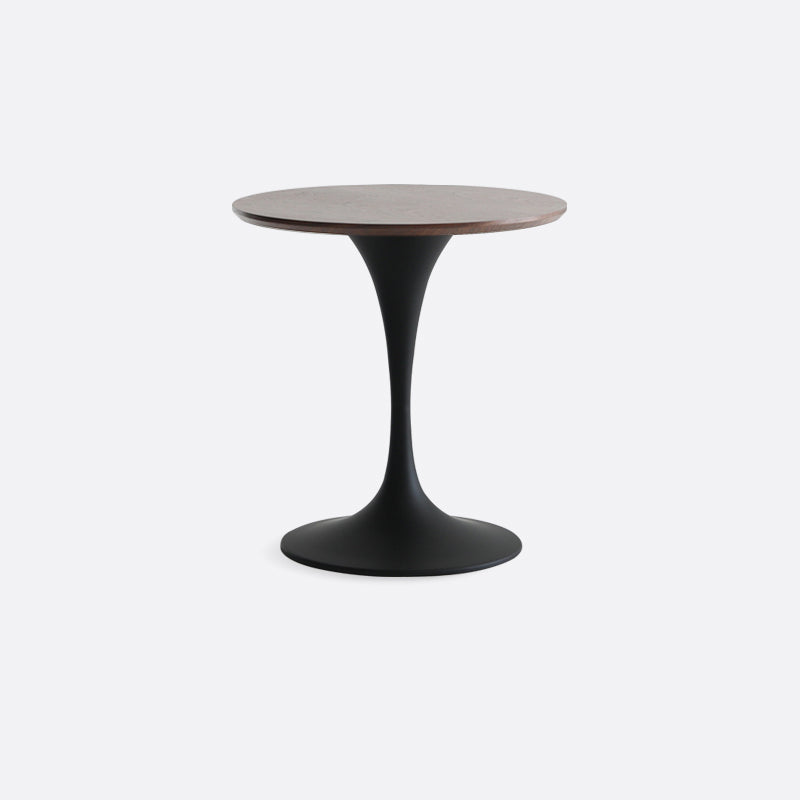 Modern Style Round Table Wooden Dining Table with Pedestal Base for Kitchen