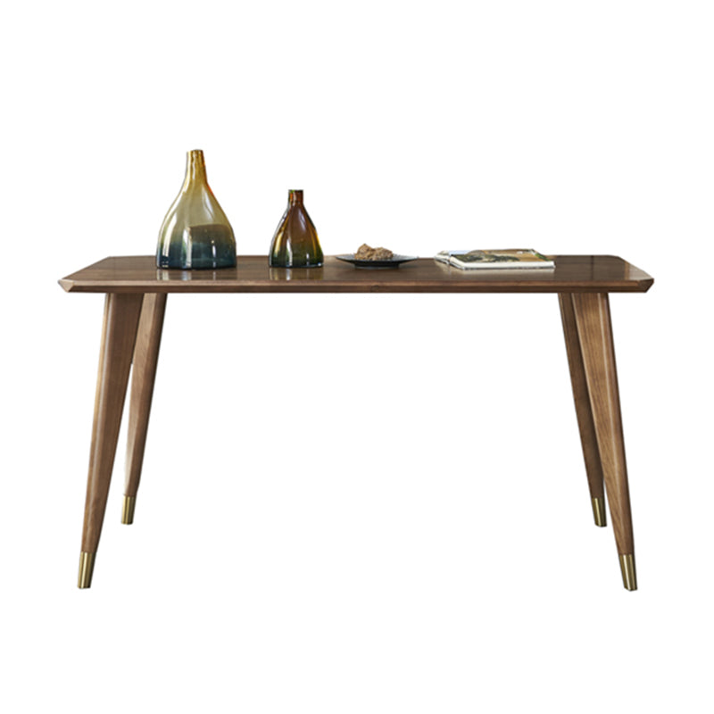 Solid Wood Traditional Luxury Rectangle Indoor Table Ash Wood Table with 4 Legs