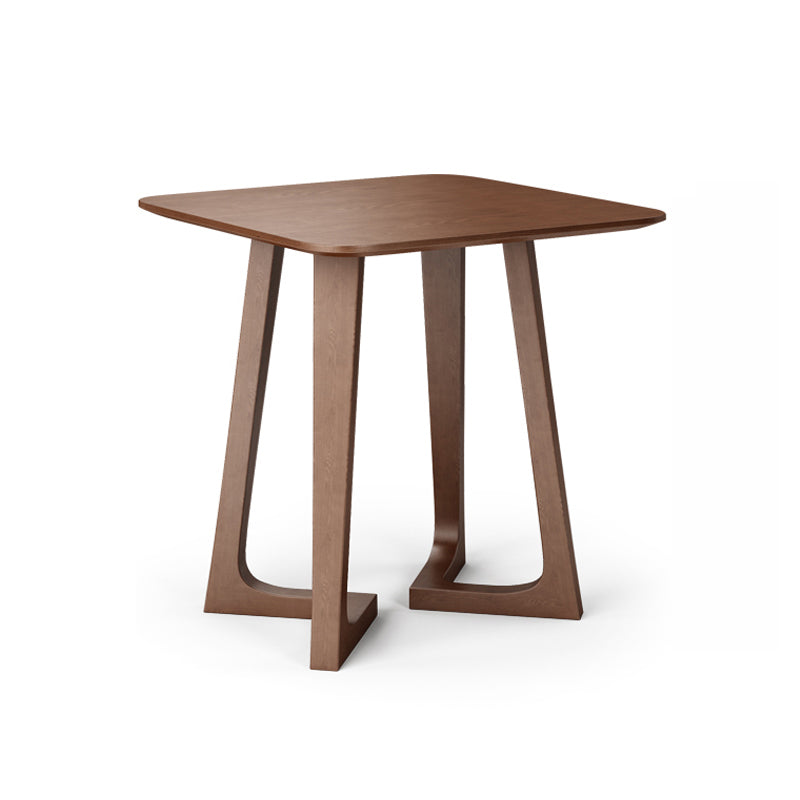 Modern Pine Solid Wood Dining Table Double Pedestal Dining Table for Dining Room