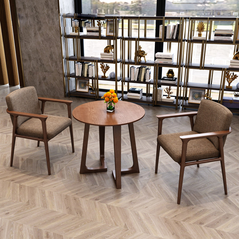 Modern Pine Solid Wood Dining Table Double Pedestal Dining Table for Dining Room