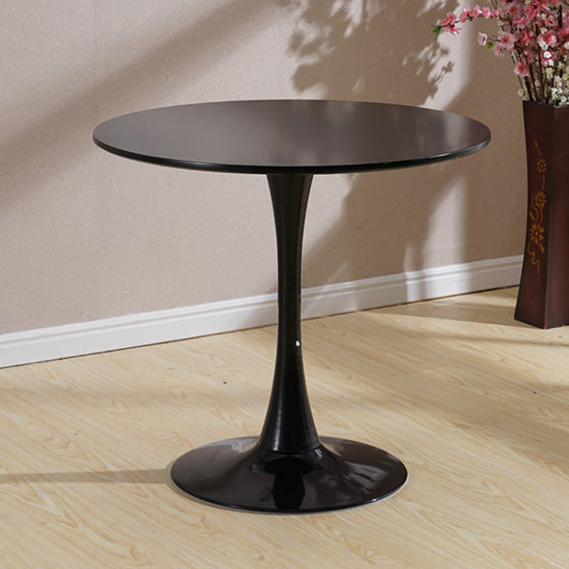 Contemporary Top Dining Table Round Dining Table with Pedestal Base