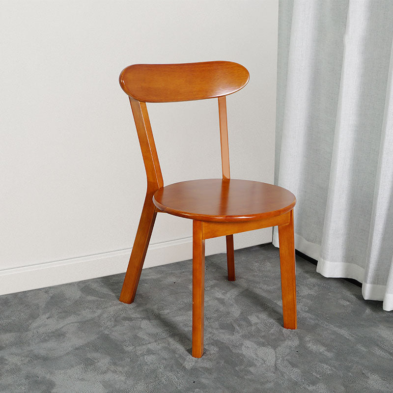 Contemporary Style Open Back Chairs Wood Kitchen Armless Chair