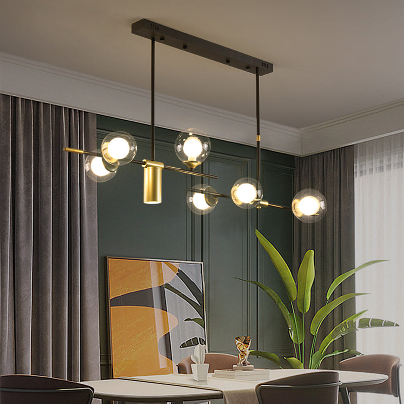 Moderner Stil sphärischer Anhänger Lichter Metall 7 hängende Anhängerleuchten